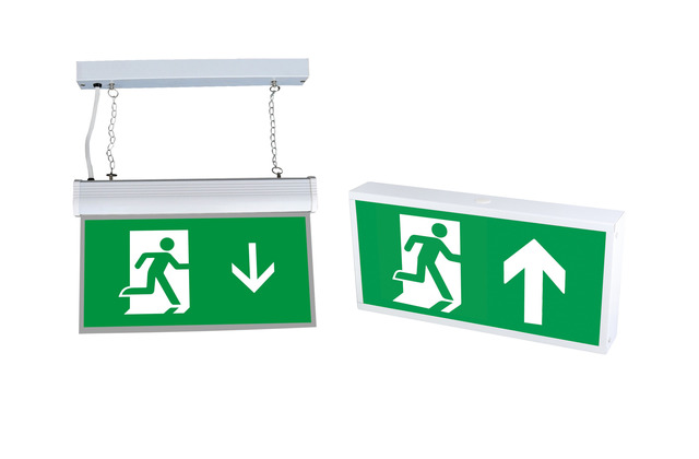 Illuminated Emergency Fire Exit Sign