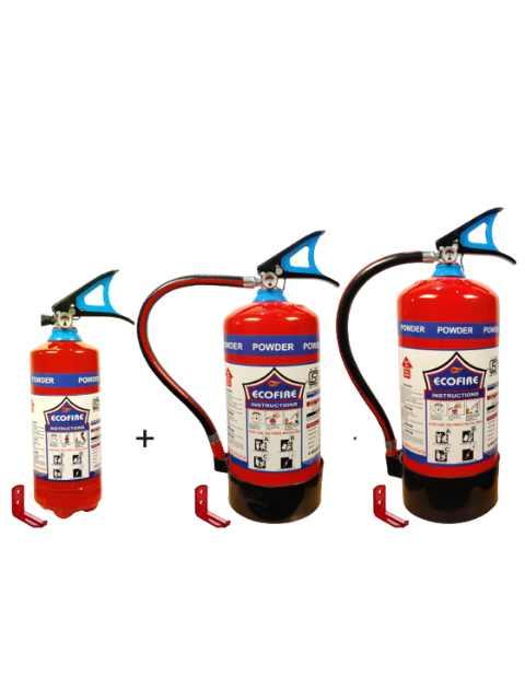 Eco Fire ABC Powder Type Fire Extinguisher In Capacity 2kg+ 4kg+ 6kg 