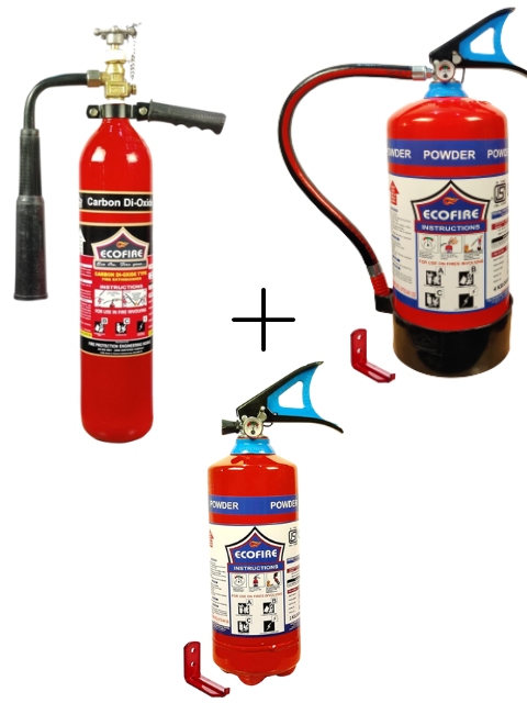 Eco Fire ABC Powder Type Fire Extinguisher In Capacity 2kg+ 4kg+ CO2 4.5 kg