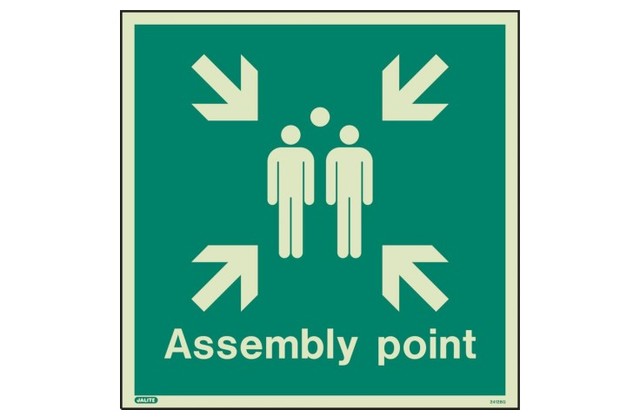 Photoluminescent Assembly Point Sign